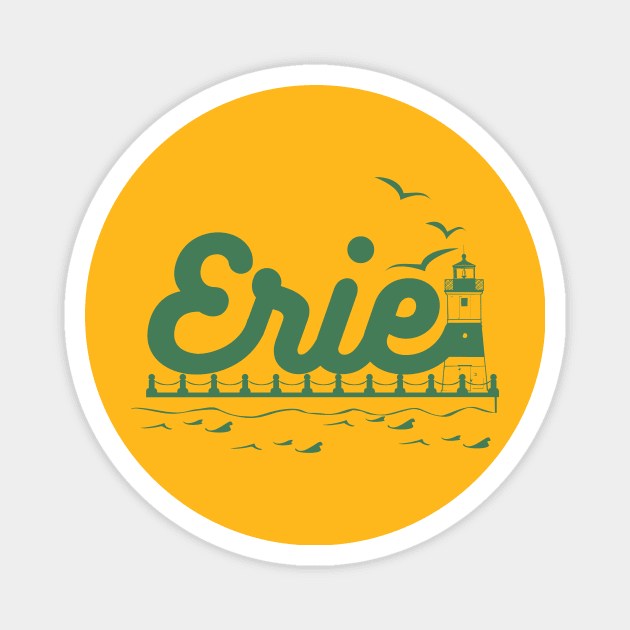 Erie Lighthouse Magnet by mbloomstine